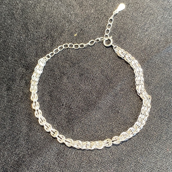 925 Sterling Silver Phoenix Tail Bracelet - Picture 4 of 6